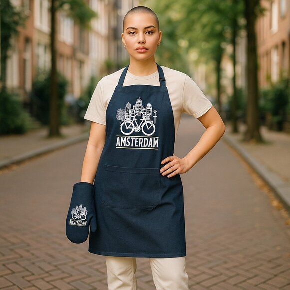 Dutch Heritage set of Apron and Oven mitten - Picture 2 of 4